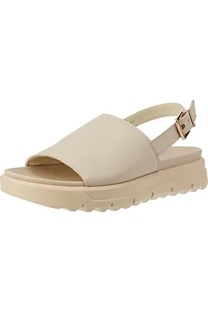 Geox D Xand 2.1s Sandal, Off White, 7 UK