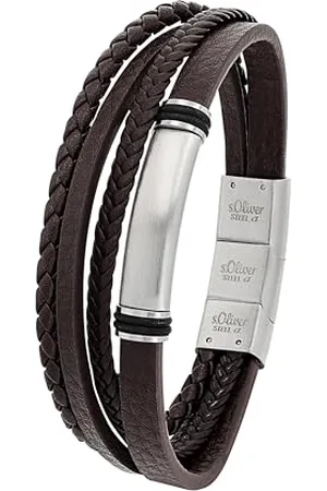 QS by s.Oliver Bracelet stainless steel leather men