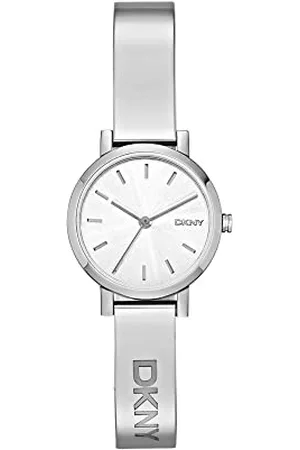 DKNY Watch for Women Soho, Three Hand movement, 24mm Silver Stainless Steel case with a Stainless Steel strap, NY2306