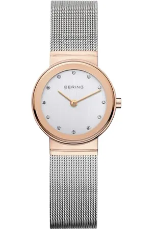 Bering Women Analog Quartz Classic Collection Watch with stainless steel Strap and Sapphire Crystal 10126-066
