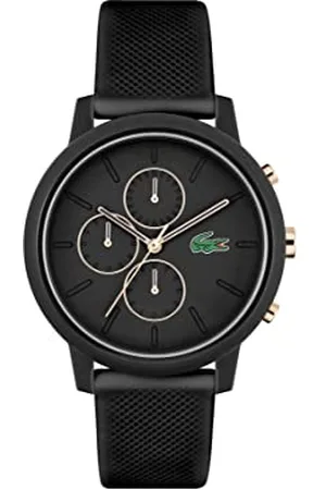 Lacoste Chronograph Quartz Watch for Men with Black Silicone Bracelet - 2011247