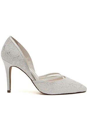 Rainbow Club Georgia - Satin and Luxury Lace Bridal Court Shoes, 7.5