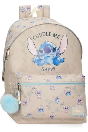 Disney Joumma Stitch Cuddle Me Happy School Backpack 31x44x15cm Polyester, , One Size, School Backpack