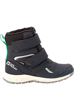 Jack Wolfskin Woodland WT Texapore HIGH VC K Snow Boot, Dark Blue/Green, 12 UK Child