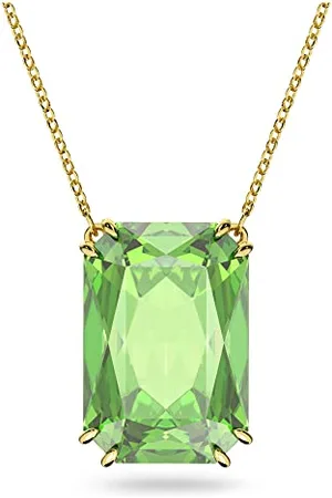 Swarovski Millenia Necklace, Green Centrepiece Crystal in a Gold Tone Plated Setting, from the Millenia Collection