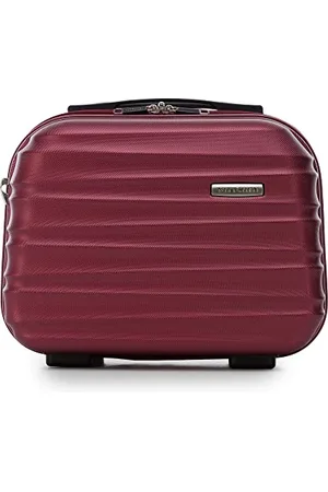Wittchen Cosmetic Case Travel Suitcase Carry-On Cabin Luggage Hardshell Made of ABS Combination Lock Groove Line