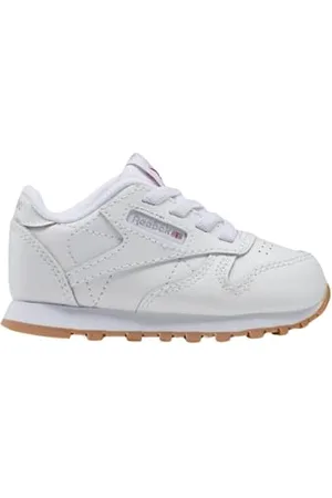 Reebok Unisex Baby CL LTHR Sneaker, FTWWHT/FTWWHT/RBKG02, 8 UK Child