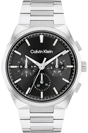 Calvin Klein Analogue Multifunction Quartz Watch for Men DISTINGUISH Collection with Stainless Steel Bracelet - 25200459