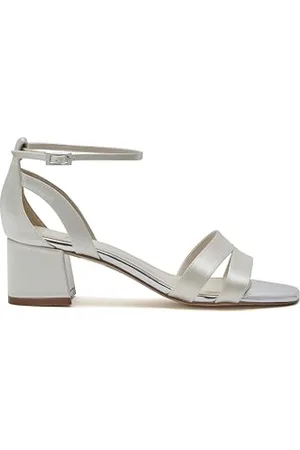 Rainbow Club Zara Ivory Satin Wedding Sandals, 4