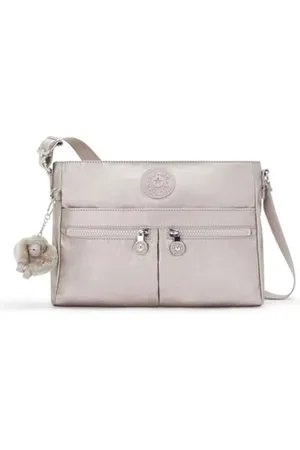 Kipling New Angie Small Crossbody, (Silver)