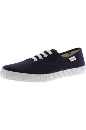 victoria 1915 Unisex Canvas Plimsoll & White Laces 106613 for Kids 25