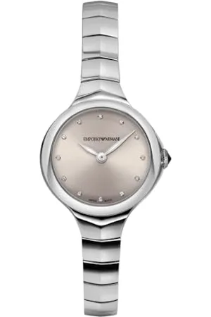 Emporio Armani Swiss Watch for Women, Two Hand Movement, 26 mm Stainless Steel Case with a Stainless Steel Strap, ARS8013