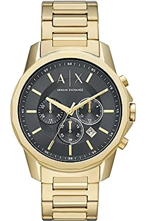 Armani Exchange Watch for Men, Chronograph Movement, 44 mm Stainless Steel Case with a Stainless Steel Strap, AX1721