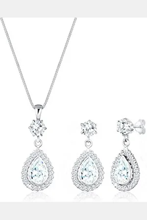 Elli 925 Sterling Silver Set Zirconia Crystals Classic Elegant 0907720516_45