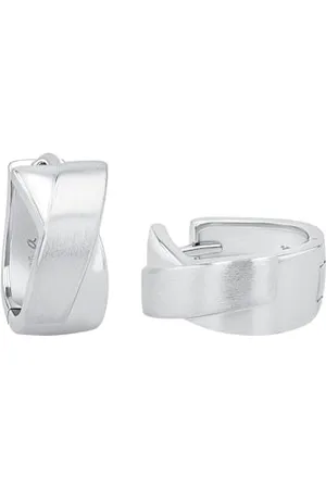 Amor Hoop earrings 925 sterling woman earrings, 1.4 cm, , comes in jewelry gift box