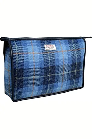 Vagabond Bags Ltd Vagabond Bags Harris Tweed Check Giant Holdall Toiletry Bag, 34 cm