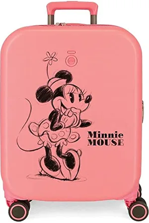 Disney Minnie Happiness Pink Cabin Suitcase 40x55x20 cms Rigid ABS Integrated TSA Closure 37L 2.74 kgs 4 Double Wheels Expandable Hand Luggage
