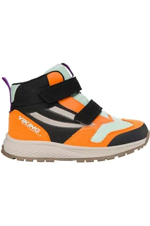 Viking Century Mid WP 2V Walking Shoes, Black/Orange, 0 UK
