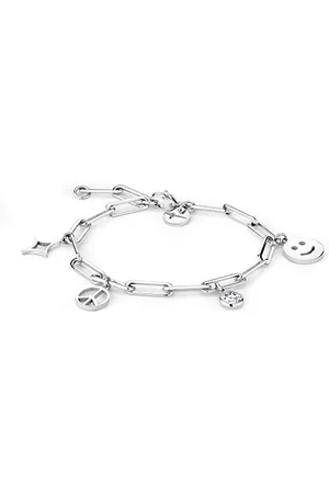 Tamaris Necklace TJ, 21 cm, Stainless Steel, Cubic Zirconia