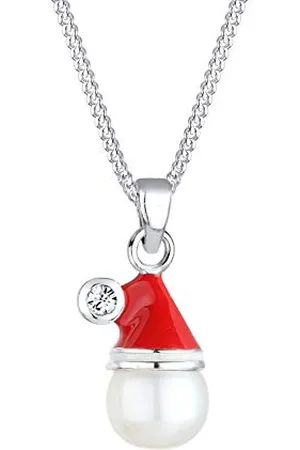Elli Necklace Christmas Hat crystals 925 Sterling Silver