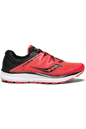 Saucony Guide Iso Fitness Shoes, Red, Vizi Red, Black 2, 3 UK