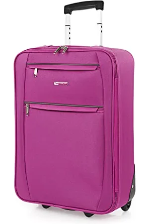 Itaca Soft Cabin Suitcase Travel Small Suitcase with Wheels - EVA Hand Luggage Case with Telescopic Handle - Lightweight Suitcase Carry on Suitcase with Zippered Compartment - Cabin Luggage
