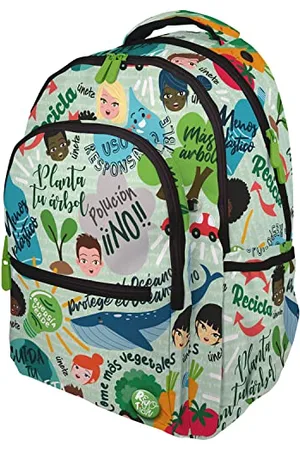 Grafoplas 37502215 School Backpack, Revolution Collection, , Padded Laptop Compartment, Adaptable to Trolley, 33x46x22.5cm, Roomy, , 33x46x22,5cm, Environment
