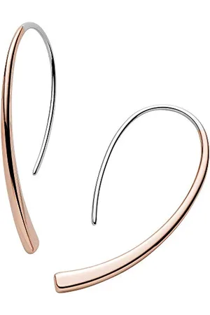 Skagen Earrings for Women Kariana, Height: 3.2 mm Length: 36.5 mm Width: 1.8 mm 2-Tone Stainless Steel Earrings, SKJ1212998