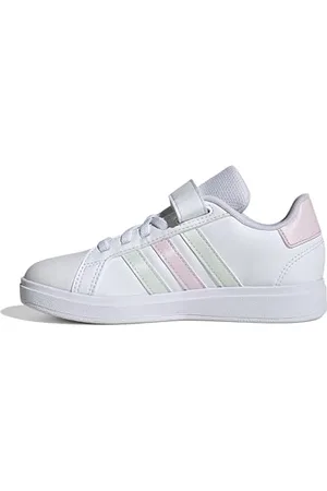 adidas Grand Court 2.0 Shoes Children Tennis, Cloud White/Cloud White/Grey one, 10.5 UK