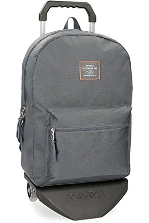Pepe Jeans Cross Backpack with Trolley Grey 32x44x15 cms Polyester 21.12L