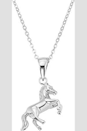Amor Necklace with pendant 925 sterling girls children necklace, 35+3 cm, , horse, comes in jewelry gift box