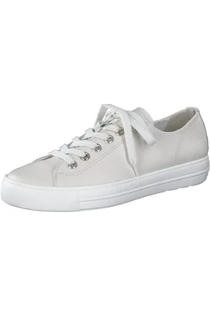 Paul Green Women Lace-Up Shoes 4704, Ladies Comfort Shoes Width: Regular (WMS),Comfort Low Shoe,Comfortable,Laces,Hellgrau (Black),37.5 EU / 4.5 UK