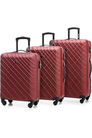 Wittchen Travel Suitcase Carry-On Cabin Luggage Hardshell Made of ABS with 4 Spinner Wheels Combination Lock Telescopic Handle Classic Line Set of 3 suitcases