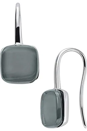 Skagen Earrings for Women Sea Glass, 10 mm x 19.5 mm x 4.1 mm Silver Stainless Steel Earrings, SKJ0872040