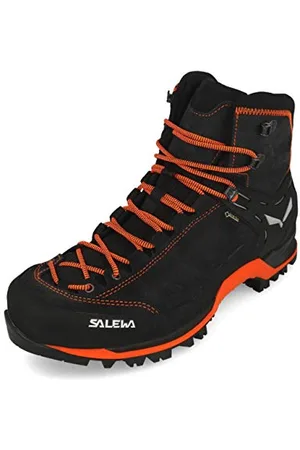 Salewa Ms Mtn Trainer Mid Gtx, Asphalt/Fluo Orange, 9, MALE