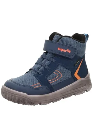 Superfit Boys MARS leicht gefütterte Gore-Tex Stiefel, BLAU/ORANGE 8010