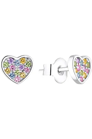 QS by s.Oliver Stud earrings 925 Sterling silver girls