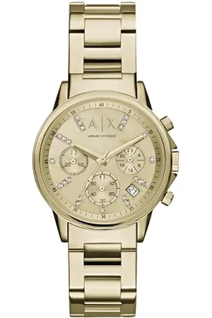 Armani Exchange Watch for Women, Quartz Chronograph Movement, 36 mm Stainless Steel Case with a Stainless Steel Strap, AX4327