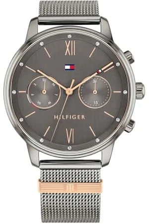 Tommy Hilfiger Analogue Multifunction Quartz Watch for Women with Stainless Steel mesh Bracelet - 1782304