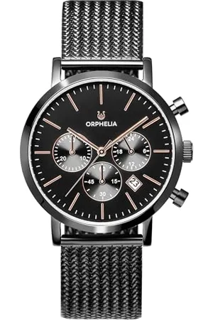 ORPHELIA Mens Quartz Watch, Chronograph Display and Stainless Steel Strap OR82802