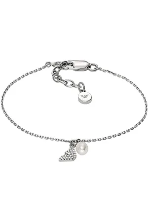Emporio Armani Bracelet for Women Core extensions , Length: 151MM+34MM, Width: 8.6MM, Height: 4MM Silver Sterling Silver Bracelet, EG3576040