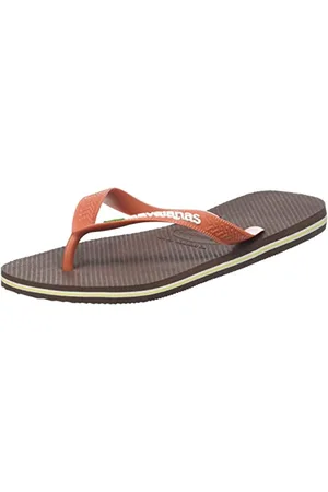 Havaianas Unisex Brasil Logo Flip Flops, , 3/4 UK