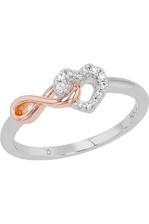QS by s.Oliver Ring 925 Sterling Silver Ladies Rings, with Zirconia synth, , Infinity, Comes in Jewelry Gift Box, 2032572