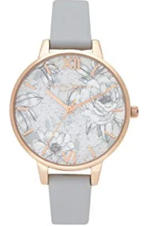 Olivia Burton Analogue Quartz Watch for Women with Vegan Leather Strap - OB16TZ01