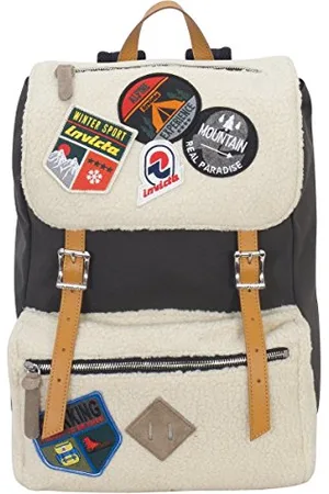 Invicta Backpack, JOLLY BEAR PATCH Knapsack, Casual Daypack, For Office, Day Trips & Commuting, For School, Sport, Free Time, 14