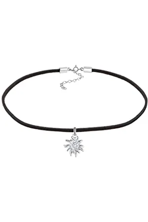 Elli Necklace ladies choker sun pendant trend in 925 sterling