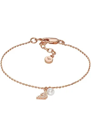 Emporio Armani Bracelet for Women Core extensions , Length: 151MM+34MM, Width: 8.6MM, Height: 4MM Rose Gold Sterling Silver Bracelet, EG3575221
