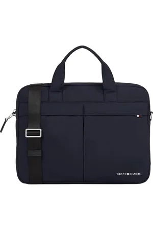 Tommy Hilfiger Men, TH Signature Computer Bag, Computer Bag, Blue, One Size