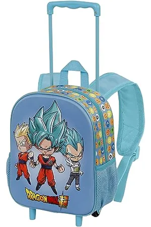 Dragon Ball Three-Small 3D Backpack with Wheels, , 13 x 26 x 34 cm, Capacity 12.5 L