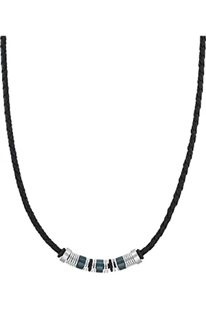 QS by s.Oliver Necklace Stainless Steel Leather Men